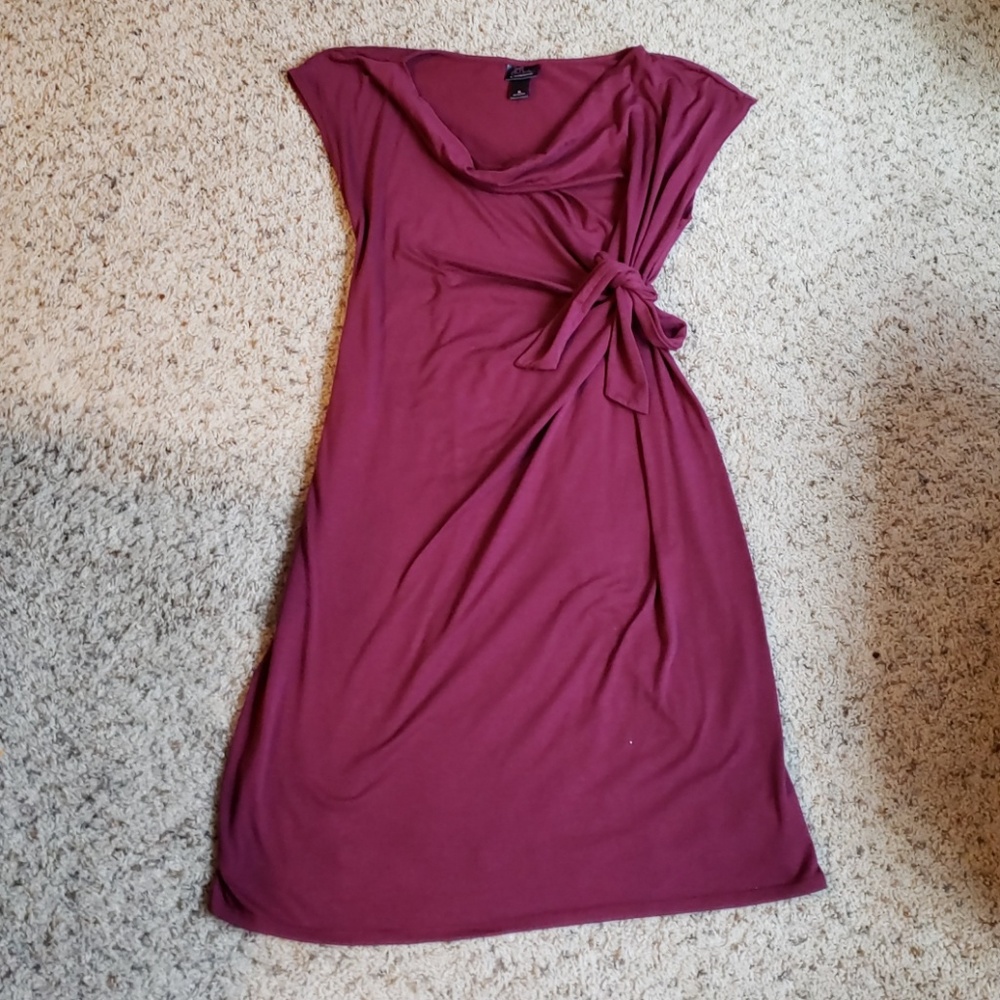 Maternity scoop-neck dress